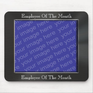 Empregado do quadro Mousepad da foto do mês