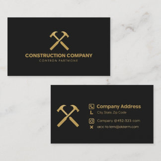 Empresa de construção | Cartão de visita moderno