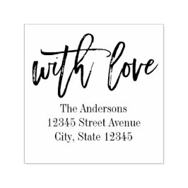 Empurrado Com Carimbo De Autodigitação De Endereço