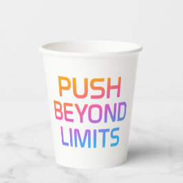 Empurrar além dos limites de papel para os cups