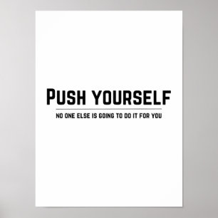 Empurre-se - Poster motivacional