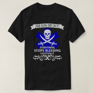 Ems Emt Esfrega Alguma Camisa Para Sangrar Pirata