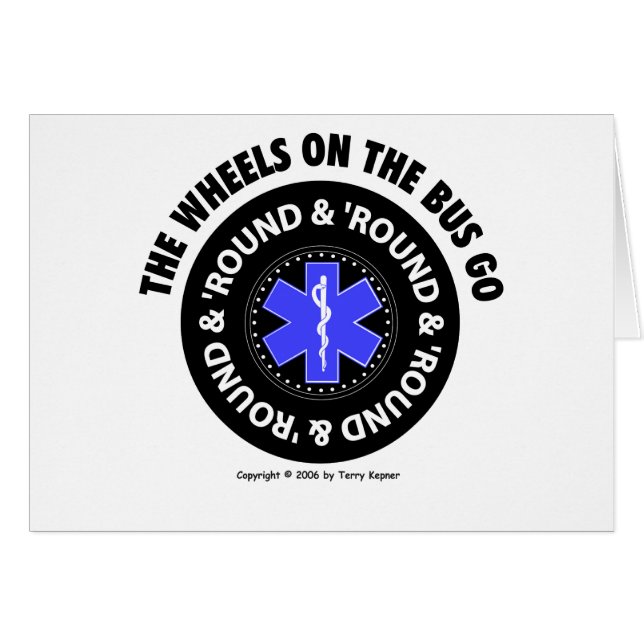 EMS - Rodas no ônibus - pneu #2, cartão (Frente Horizontal)