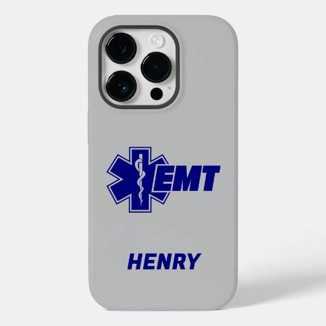 Emt Star of Life, nome personalizado do bombeiro (Verso)