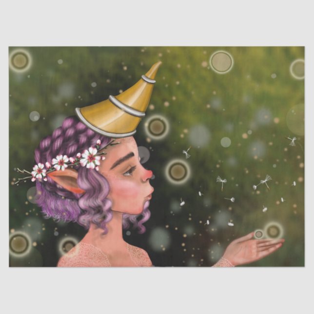 En el bosque, papel de seda (Frente )