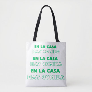 En la casa hay comida funny Tote bag