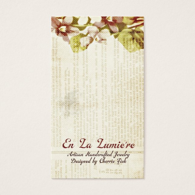 En La Lumiere Earring Card setembro de 2012 (Frente)