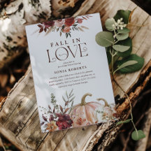 'Enamorarse' Florações de Outono Convite de Chá de
