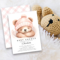 Encaixe o convite para Chá de fraldas do Urso