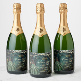 Encantada Floresta Emerald Green Vestida Quinceañe