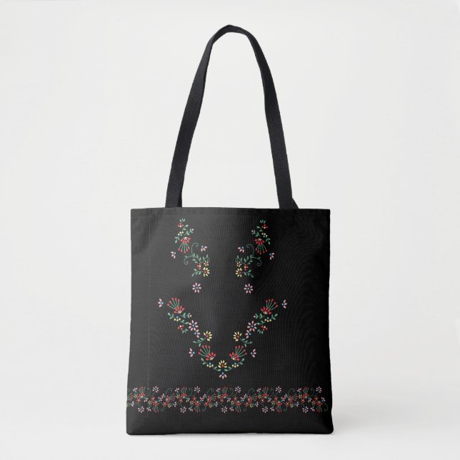 Encantador de Bordo Floral Bolsa (Frente)