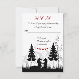 Encantadora Silhouette Mountain Bears RSVP