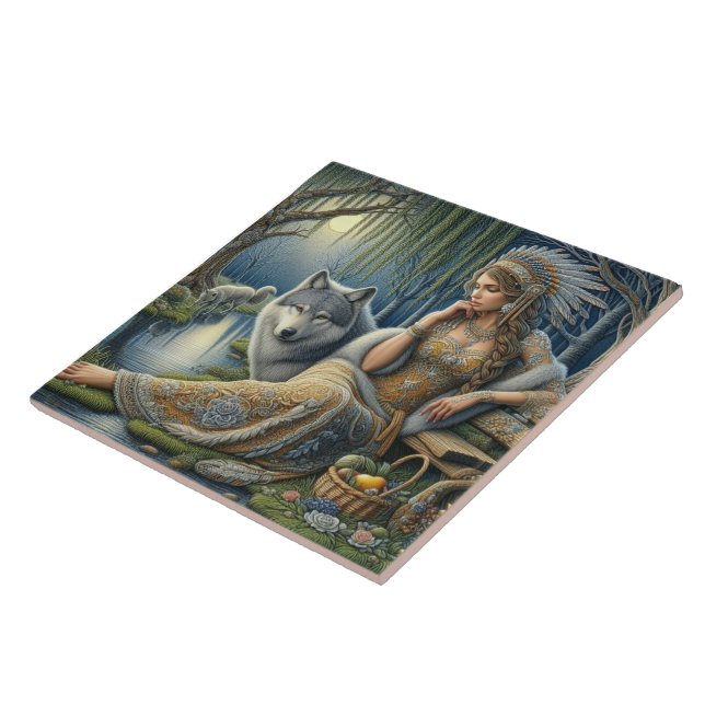 Encantamento Luar na Floresta Mística (Lateral)