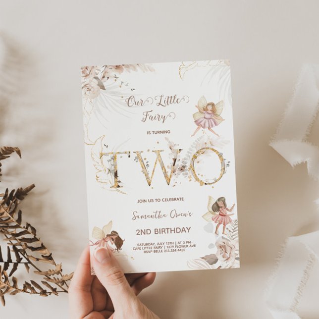 Encantando Convite para segundo aniversário de Fad (Criador carregado)