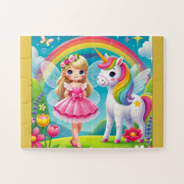 ENCANTANDO "FAIRY & UNICORN" JIGSAW QUEBRA-CABEÇA