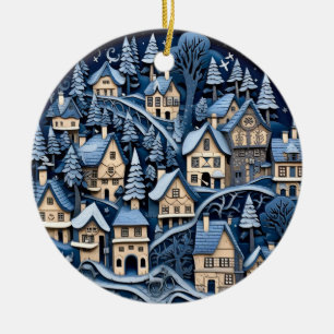 Encantando Ornamento da Aldeia de Natal