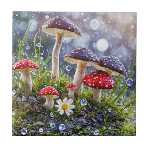 Encantando Toadstools Chuva Fantasia Floresta Dive