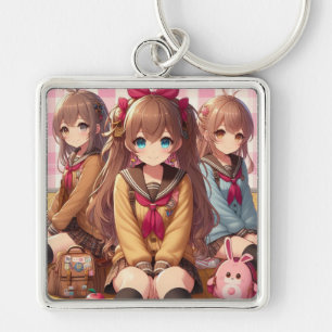 "Encantando trio: Chaveiro Doll Set"