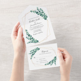 Encantável Casamento Geométrico Eucalyptus