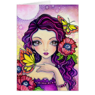 Encanto da papoila - cartão vazio