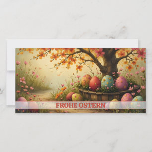 Encanto de flores primaveris com esplendor de ovos