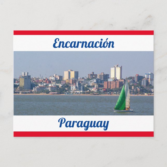 Encarnación, Cartão Postal do Paraguai (Frente)