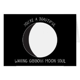 Encerando o cartão Gibbous da fase da LUA