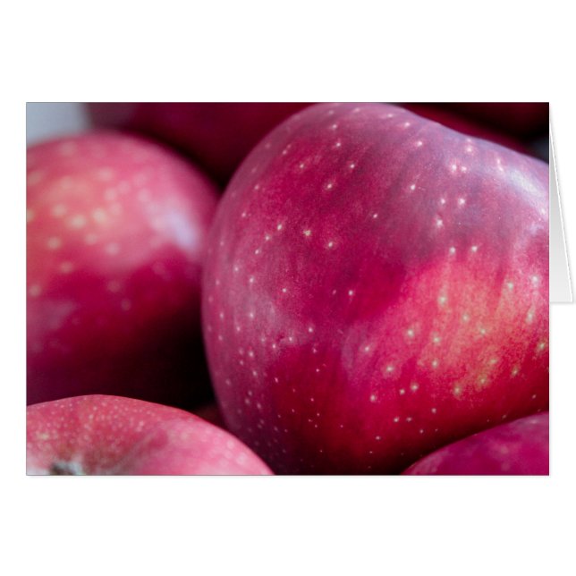 Encerramento do Cartão de Maçãs Vermelhas (Frente Horizontal)