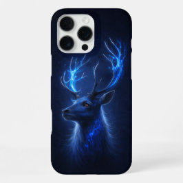 Enchanted Blue Stag iPhone 16 Pro Max Case