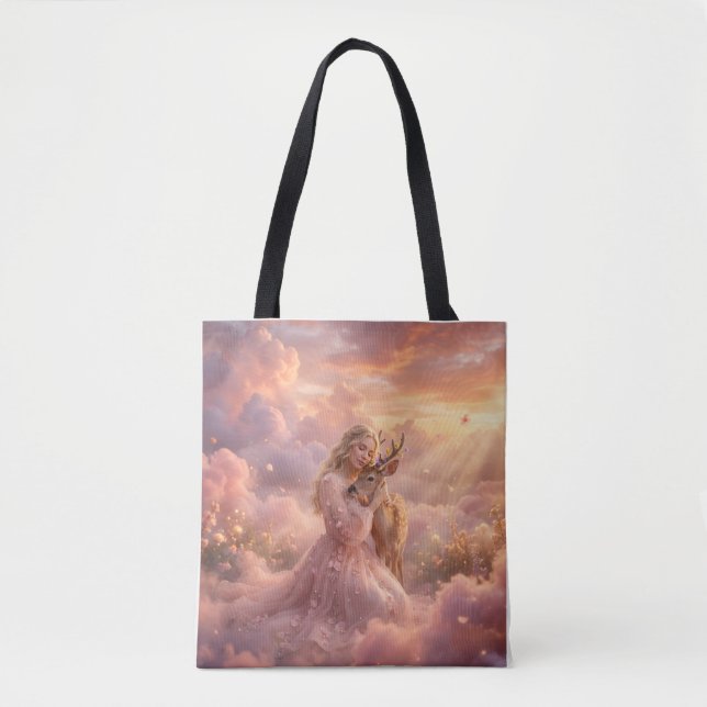 Enchanting Princess & Deer Tote Bag (Frente)