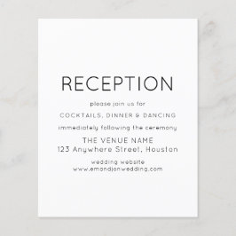 Encl De Casamento Branco Preto De Recepção Simples