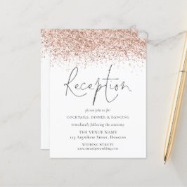 Encl De Recepção de casamento De Glitter Dourada D