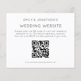 Encl de Site de Casamento de Código QR Simples de
