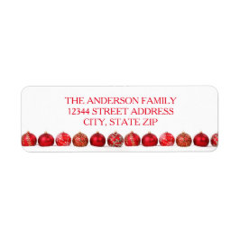 Encomendas Vermelhas - Etiqueta de Endereço de Dev