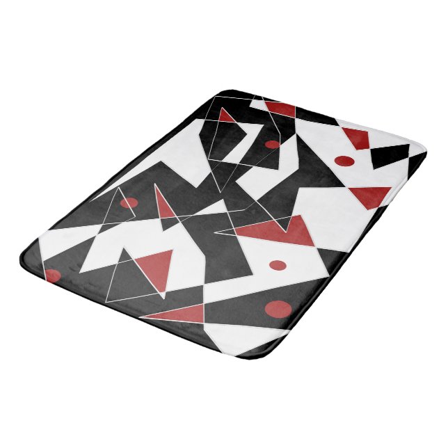 Encontra o tapete do banho vermelho (Angulado)