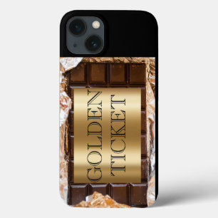 Encontrado o tíquete do ouro com o bar de chocolat