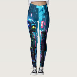 Encontramo-nos de novo com leggings de Alienígena