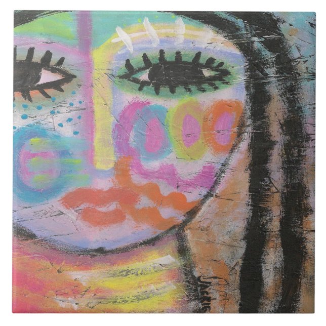 Encontrando-me pintura de Abstrato no Conselho OSB (Frente)