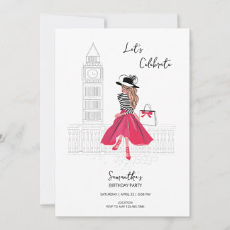Encontre-me em Londres – Convite para Festa de Ani