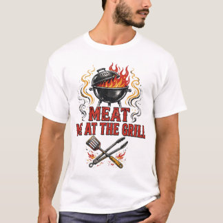 Encontre-me Na Churrasqueira Camisa Divertida De C