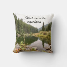 Encontre-me nas Montanhas Almofada Decorativa