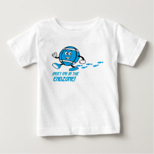 Encontre-me no Cartoon Endzone - Camisa azul clara