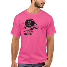 Encontre-me no Impressão de Camisa Negra de Cartoo