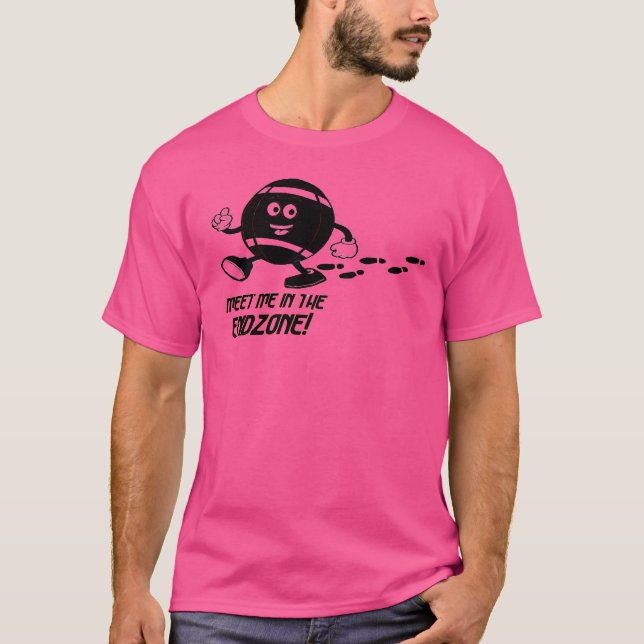 Encontre-me no Impressão de Camisa Negra de Cartoo (Frente)