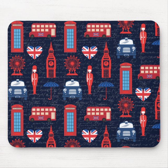 Encontre-me no Mouse Pad de Londres (Frente)
