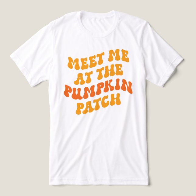 Encontre-Me No Pumpkin Patch (Design frontal)