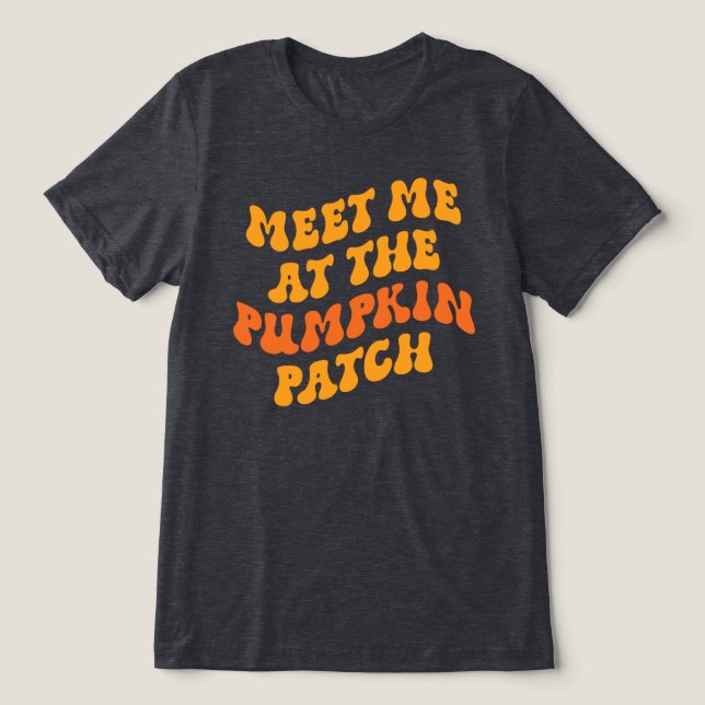 Encontre-Me No Pumpkin Patch (Design frontal)