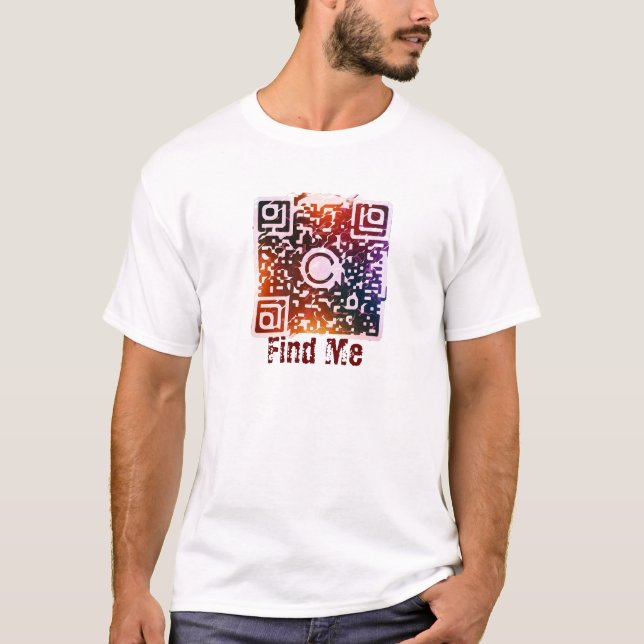 Encontre-me o código QR da Camisa Básica Masculina (Frente)