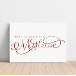 Encontre-me sob a Canvas de Natal Mistletoe<br><div class="desc">Estamos sempre a adicionar novas designs diariamente!</div>