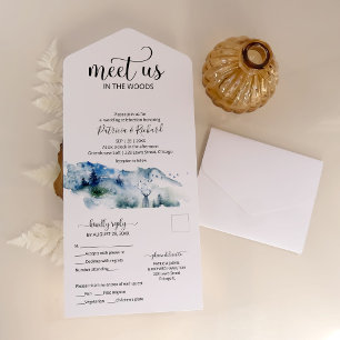 Encontre-nos no Bosque Floresta Casamento ao Ar Li